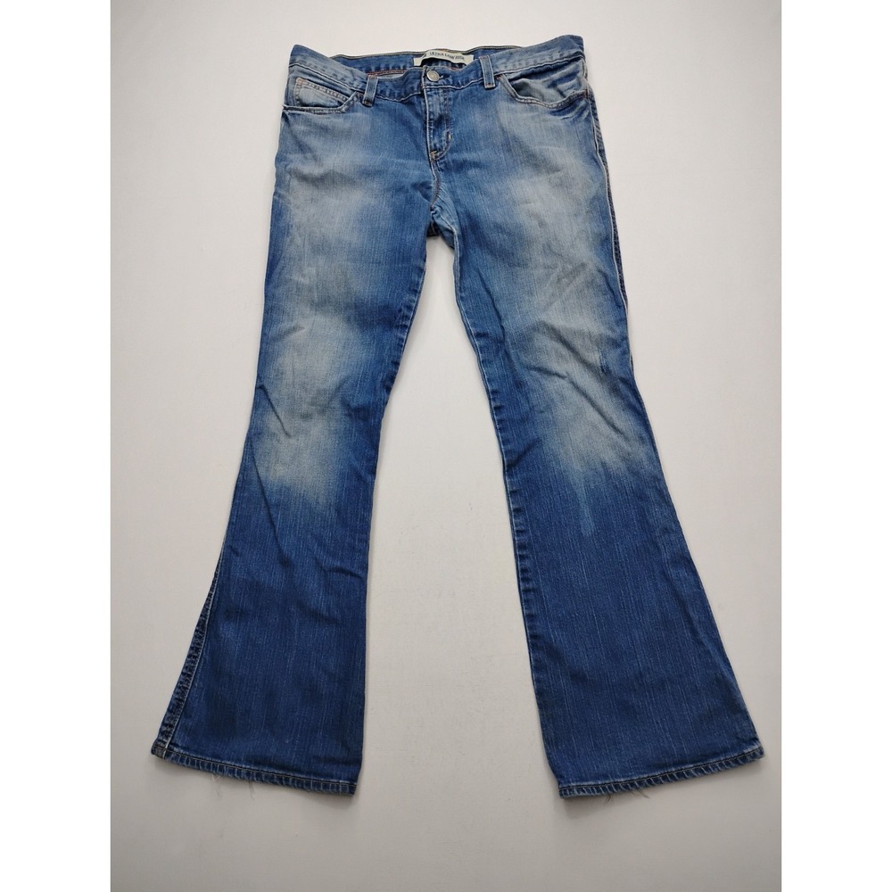 GAP Jeans Ultra Low Rise Bootcut Flared Stretch Faded Womens 14